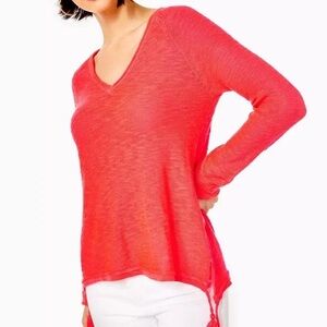 ✨Lilly Pulitzer Hot Coral Tassel Sweater✨